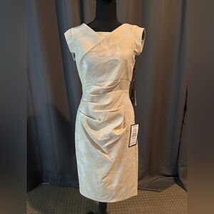 Sleeveless Cream/Gold Dress